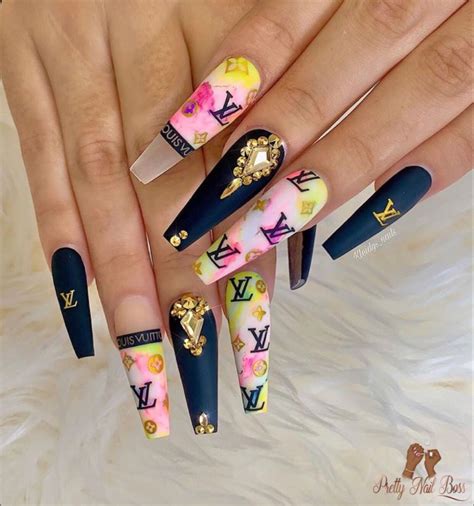 jelly nails lv monogram|25 Latest Louis Vuitton Nails To Try In 2024 .